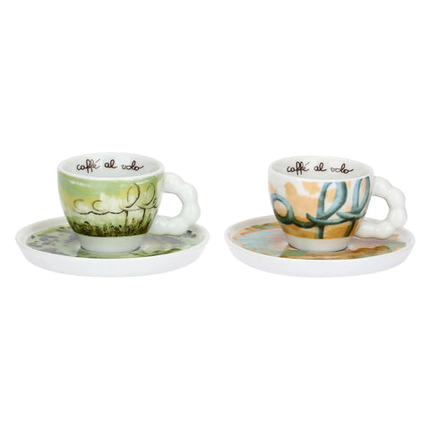 Set 2 tazze medie con piattino, Vogliadi Thun