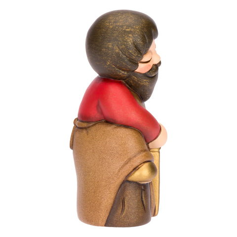 Falegname in ceramica Presepe Classico, Rosso Thun