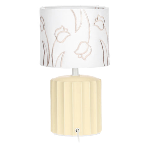 Lampada tech USB-C con ricamo, gialla Thun