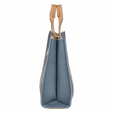 Tote bag denim/marrone, media Thun