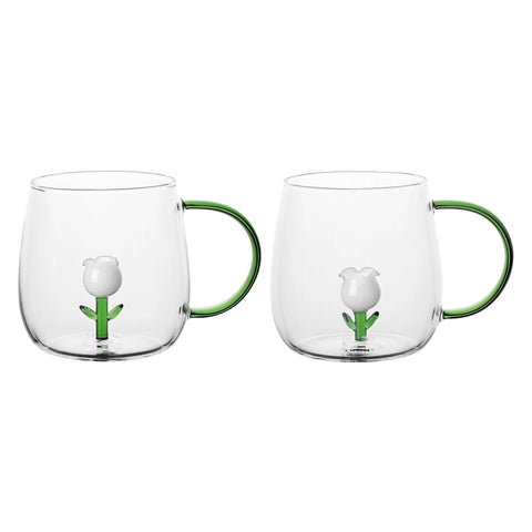 Set 2 mug in vetro Forever Love Thun