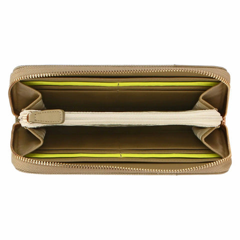 Portafoglio con zip, verde oliva Thun