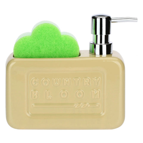 Set dispenser e porta spugna Country Bloom Thun