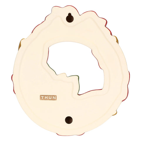 Ghirlanda con stella di Natale in ceramica Thun