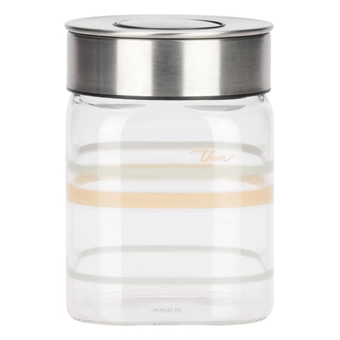 Barattolo in vetro con tappo in acciaio Pure Elegance Thun 680 ml