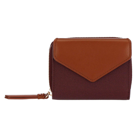 Portafoglio con patta, viola/marrone Thun