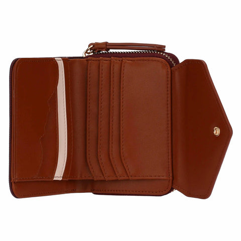 Portafoglio con patta, viola/marrone Thun