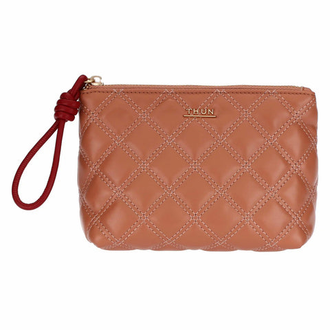 Trousse trapuntata, moka/ribes Thun