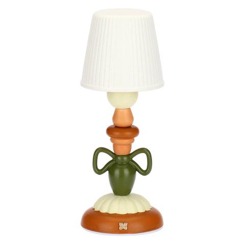 Lampada in porcellana con fiocco, verde Thun