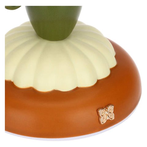 Lampada in porcellana con fiocco, verde Thun