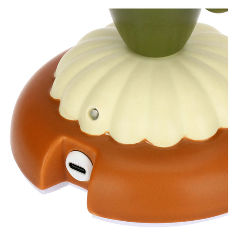 Lampada in porcellana con fiocco, verde Thun