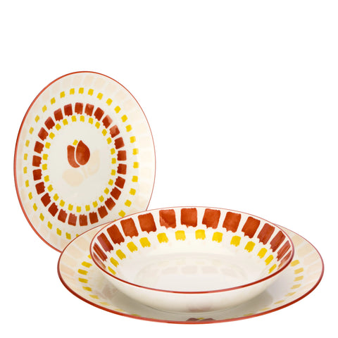Set Piatti 18 pezzi con Tulipani Thun