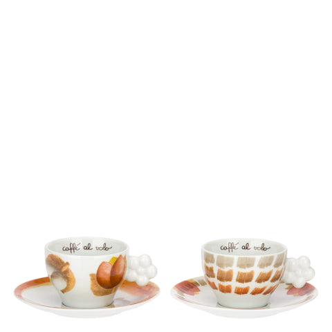 Set 2 Tazze Medie con Piattino, Tulipani Thun