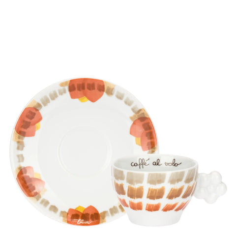 Set 2 Tazze Medie con Piattino, Tulipani Thun