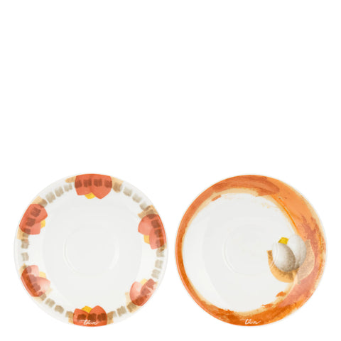 Set 2 Tazze Medie con Piattino, Tulipani Thun