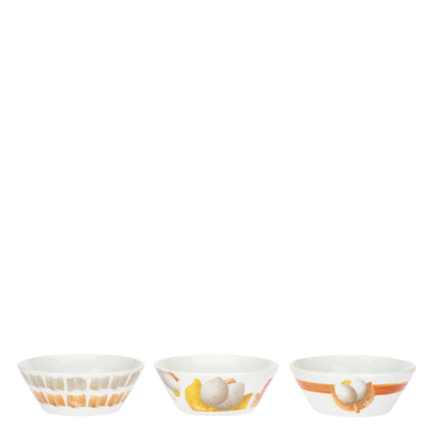 Set 3 ciotole con piatto, Tulipani Thun