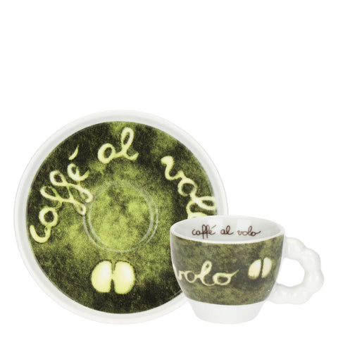 Set 2 Tazzine con Piattino e Zuccheriera, caffè al volo Thun