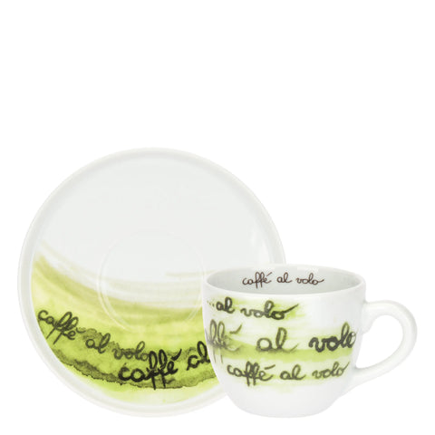 Set 2 Tazze Grandi con Piattino, caffè al volo Thun