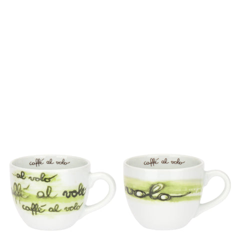Set 2 Tazze Grandi con Piattino, caffè al volo Thun