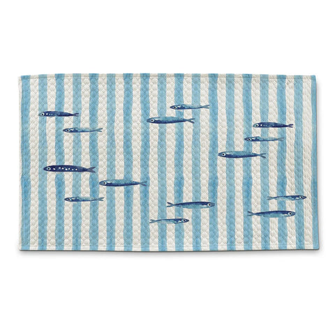 Tappeto bagno Sardines in velluto con antiscivolo Casa Anversa