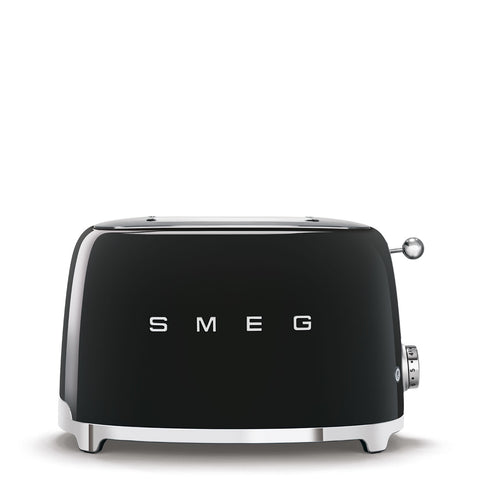 Tostapane Nero 2 fette Lucido Estetica 50's Style SMEG