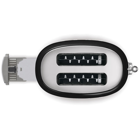 Tostapane Nero 2 fette Lucido Estetica 50's Style SMEG