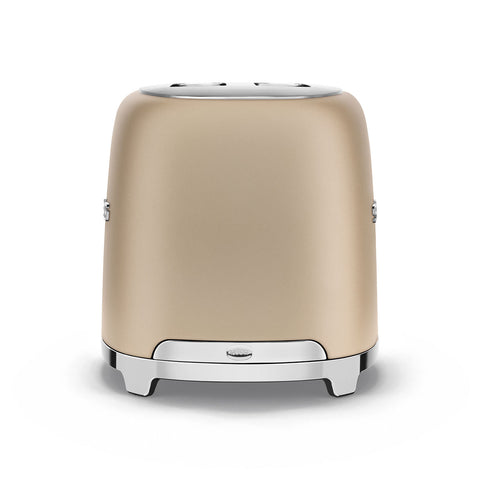 Tostapane Champagne 2 fette Opaco Estetica 50's Style Smeg
