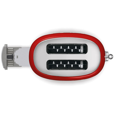 Tostapane Rosso 2 fette Lucido Estetica 50's Style SMEG