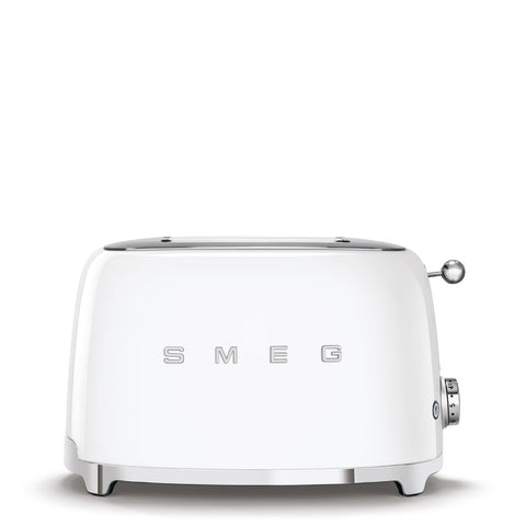 Tostapane Bianco 2 fette Lucido Estetica 50's Style SMEG