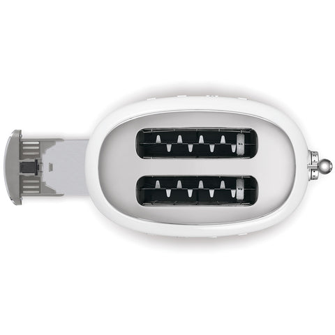 Tostapane Bianco 2 fette Lucido Estetica 50's Style SMEG