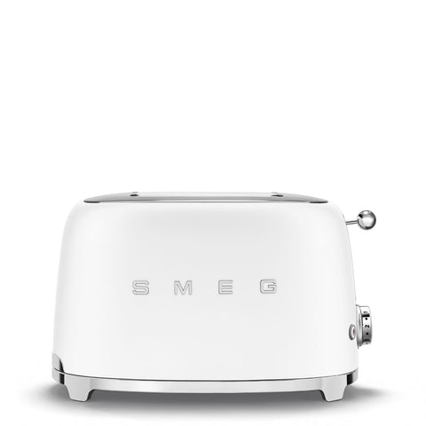 Tostapane Bianco 2 fette Opaco Estetica 50's Style Smeg