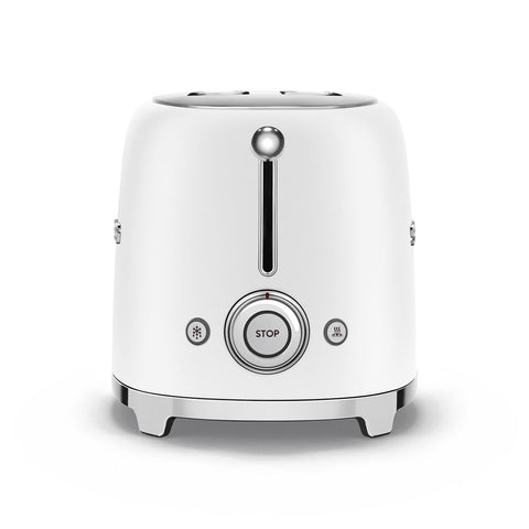 Tostapane Bianco 2 fette Opaco Estetica 50's Style Smeg