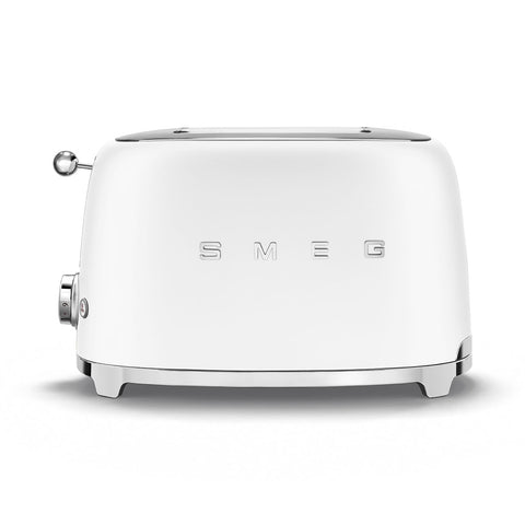 Tostapane Bianco 2 fette Opaco Estetica 50's Style Smeg