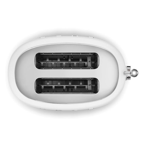 Tostapane Bianco 2 fette Opaco Estetica 50's Style Smeg