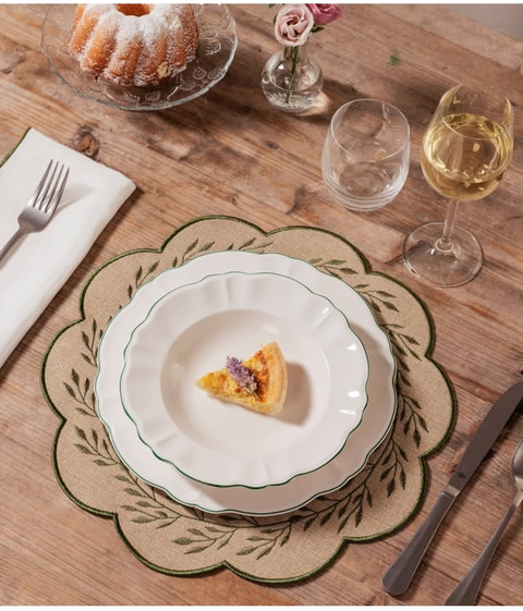 set tavola 18 pezzi Teresa La porcellana bianca