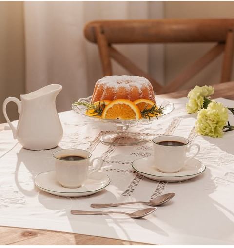 set tavola 18 pezzi Teresa La porcellana bianca