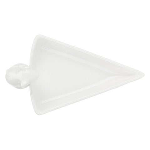 Piatto Servi Formaggio Fattoria La Porcellana bianca