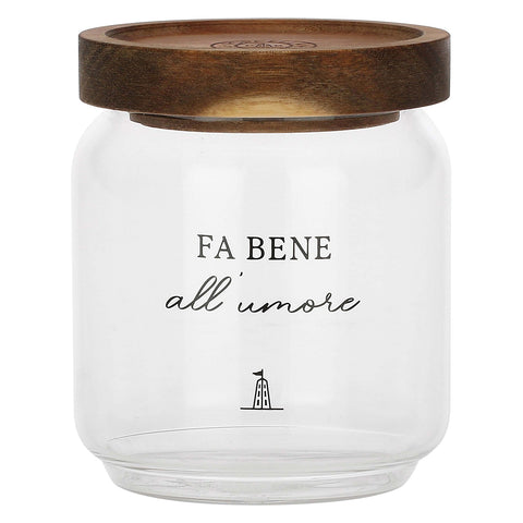 Barattolo Zucchero I Garbati  Vetro Borosilicato La Porcellana Bianca
