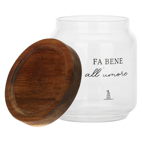 Barattolo Zucchero I Garbati  Vetro Borosilicato La Porcellana Bianca