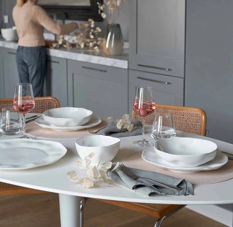 Insalatiera Lunia la  Porcellana bianca 22,5 cm