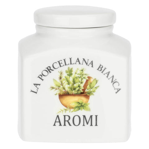 Barattolo Aromi Conserva  Porcellana 0,5 l La porcellana bianca
