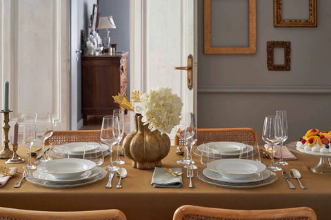 Set 18 pz Piatti maestà la porcellana bianca