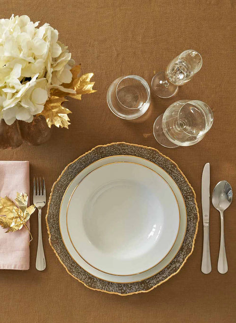 Set 18 pz Piatti maestà la porcellana bianca