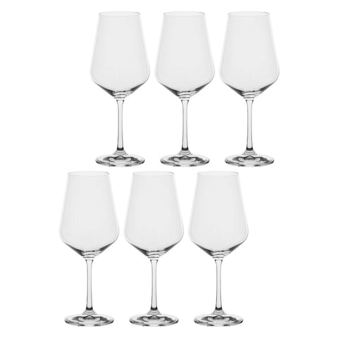 Set da 6, Calice Bordeaux, Riserva La porcellana bianca