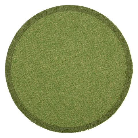 Set da 6, Sottopiatto Frange Verde, Botanio