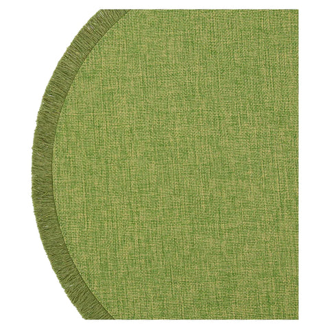 Set da 6, Sottopiatto Frange Verde, Botanio