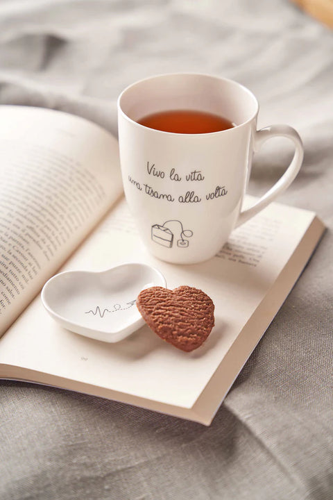 Mug Buonanotte, Gli Onesti la porcellana bianca