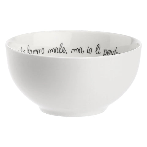 Cereal Bowl Gli Onesti la Porcellana bianca