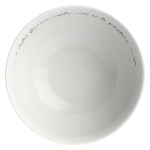 Cereal Bowl Gli Onesti la Porcellana bianca