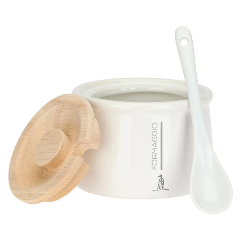 Portaformaggio Grattugiato Gli Onesti La porcellana bianca
